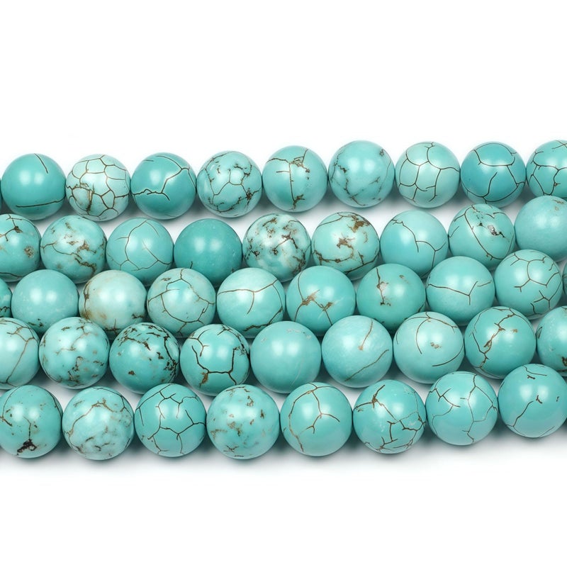 MJDCB Best Sellers Stone Beads Turquoise Round Loose Beads for Jewelry Making DIY Bracelet Necklace (4mm) - Image 3